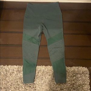Green Reebok leggings